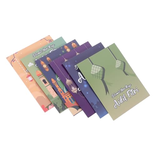 Veemoon 6pcs Eid Mubarak Money Envelopes Unique Eid Paper Envelopes for Cash Sturdy Design for Celebrations and Special Occasions