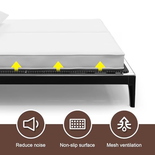 Bunkie Board 10MM, Folding Spring Box, Light and Thin, Breathable, Noise Minimizing, Moisture Resistant Bunkieboards,Bed Support Flat Noodles, Full Size 54x75'' - size: Full