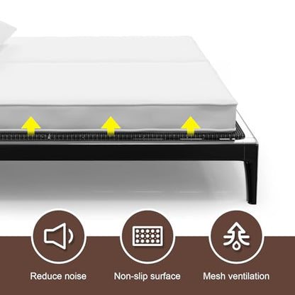 Bunkie Board 10MM, Folding Spring Box, Light and Thin, Breathable, Noise Minimizing, Moisture Resistant Bunkieboards,Bed Support Flat Noodles, Full Size 54x75'' - size: Full