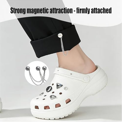Magnetic Clothing Clips ，Magnet Pins With Chain Multi Function Hijab Buttons Shirt Clips for Women