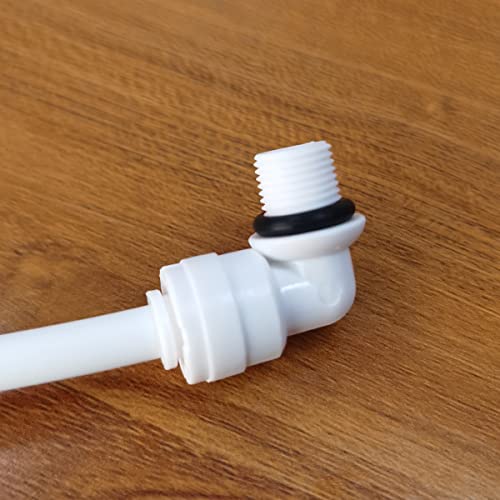 Malida OST-4042 Male Thread Adapter Water Filter Tubing Fittings Push to Connect Elbow 1/8" NPT Male Thread 90 Degree x 1/4" OD Tube Adapter,5pcs. - size: Elbow 1/8"NPT x 1/4"OD Tube