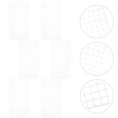 6pcs Aquarium Grid Dividers Fish Tank Bottom Partition Net White 30x15cm Mesh Breeding Isolation Board for Aquarium Filter and Fish Tank Separation