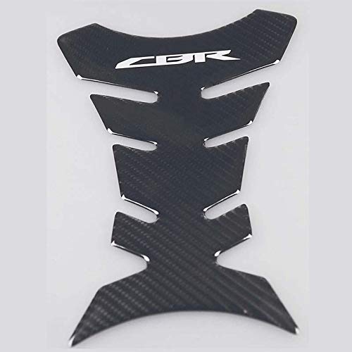 Carbon Fiber Motorcycle Tank Pad Gas Oil Fuel Tank Pad Protector for CBR600 1000 954 929 900 RR, CBR250 300 500 R, Black