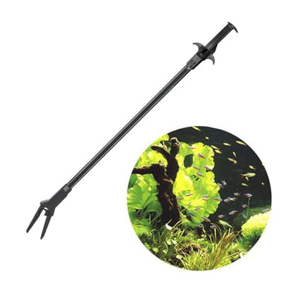 Long Plastic Feeding Tongs 19.7" Aquarium Tool for Gravel Cleaning and Placement in Freshwater Saltwater Tanks