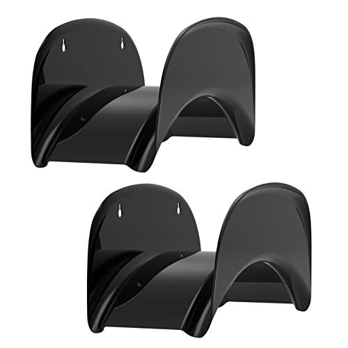 Gardzen 2-Pack Heavy Duty Hose Hanger Wall Mount Black | Durable Garden Hose Hanger Rack for Outdoor Storage, Keeps Hoses Organized with Strong Wall Mounted Support Design - size: Black - 2 Pack