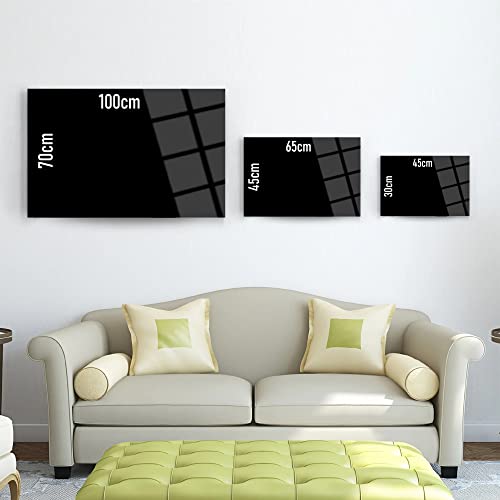 Allah Muhammad Wall Decor, Glass Wall Art, Islamic Home Decor, Home Office Living Room Decoration, Islamic Wall Art, Housewarming Gift, islamic Wall Decor (17.7”W x 25.6”H – 45x65cm)