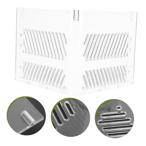 Aquarium Divider Acrylic Pump Isolation Plate for Clean Water Easy Install Fish to Prevent Sand Clogging and Manage Pump Wires Fits Various
