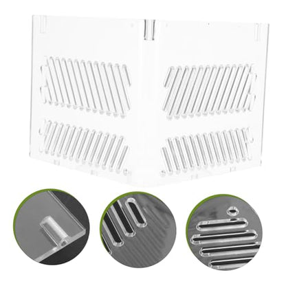 Aquarium Divider Acrylic Pump Isolation Plate for Clean Water Easy Install Fish to Prevent Sand Clogging and Manage Pump Wires Fits Various