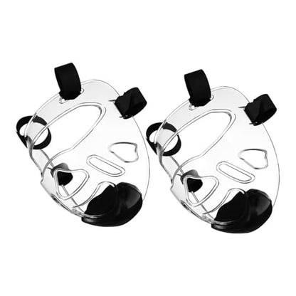 Hemoton 2pcs Taekwondo Face Protector Gear Detachable for Sparring Lightweight Martial Arts Headgear for Karate Training