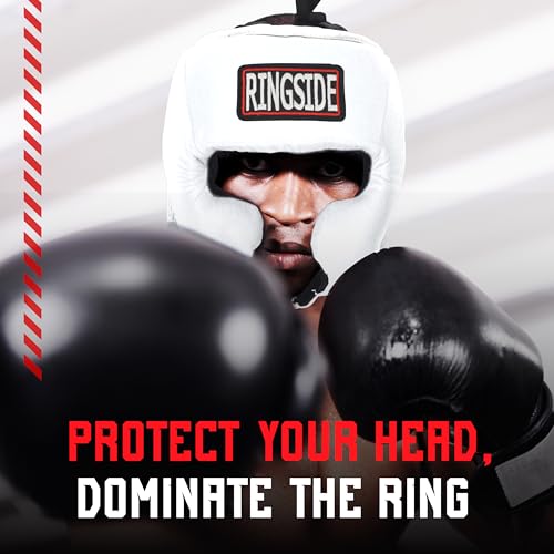 Ringside Competition Boxing Muay Thai MMA Sparring Head Protection Headgear with Cheeks - color: Blue, size: X-Large