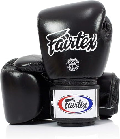 Fairtex BGV1BR Boxing Gloves & Deodorizer Set | Breathable, Shock Absorbent Muay Thai Gloves with Odor Neutralizing Inserts | Perfect for Boxing, Kickboxing, MMA, & Fitness