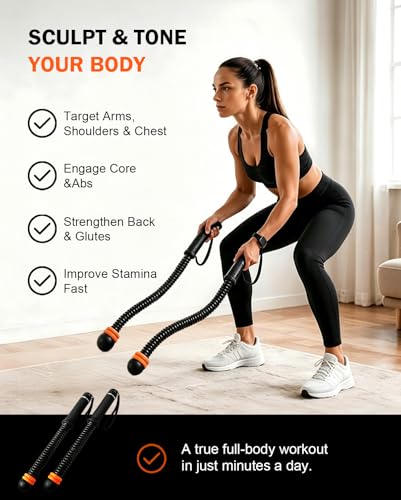 Battle Ropes for Home Gym, 2 in 1 Cordless Battle Ropes and Jump Rope with Counter, Adjustable Weight, Quiet Portable Workout Equipment for Men Women, 44cm Steel Spring Exercise Rope Set