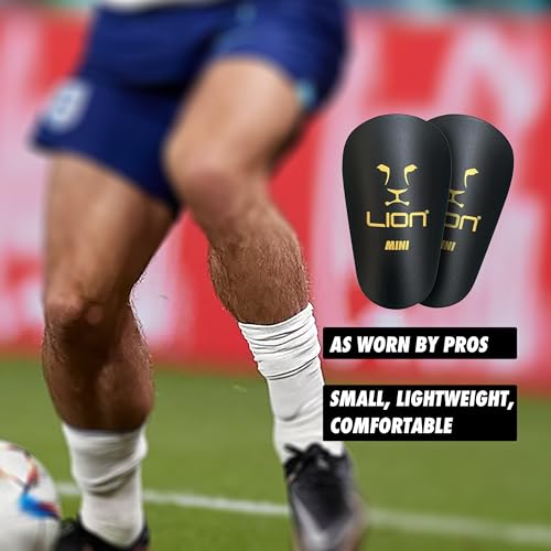 Ultra MINI Soccer Shin Guards/Pads/Mens/Women/Boys/Girls - Lightweight, Compact & Comfortable - Suitable for All Ages - to Wear with Grip Socks and Soccer Sock Sleeves