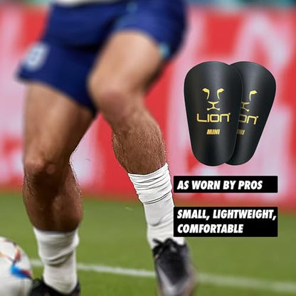 Ultra MINI Soccer Shin Guards/Pads/Mens/Women/Boys/Girls - Lightweight, Compact & Comfortable - Suitable for All Ages - to Wear with Grip Socks and Soccer Sock Sleeves