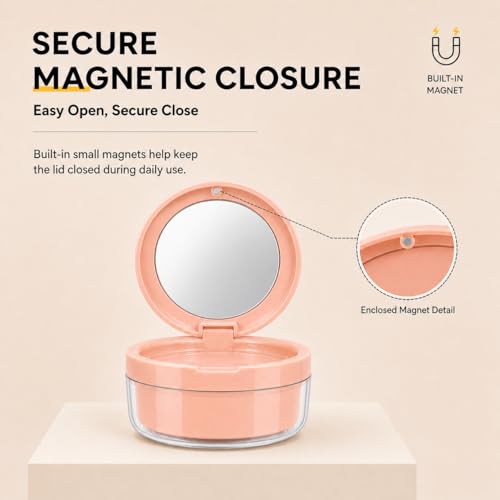 Retainer Soaking Case with Drain Basket, Leak-Proof Denture Bath Box with Magnetic Lid, Portable Cleaning Container for Aligners, Mouth Guard & Night Guard (Pink) - color: Pink