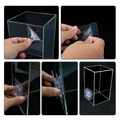 Negative Pressure Fish Tank, Clear Fish Elevator Inverted Aquarium Above Water Fish Tank Water Auto-Refill Transparent Vacuum Suspended Fish Tank Water Level Maintenance Aquarium Decoration