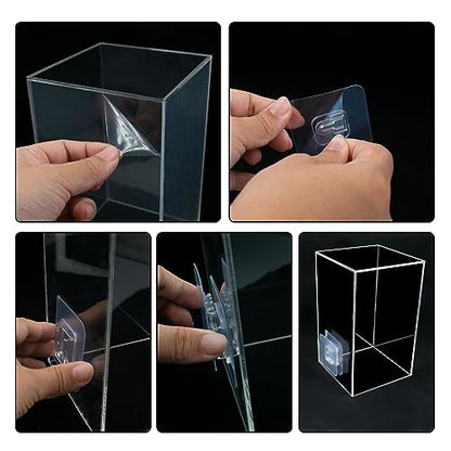 Negative Pressure Fish Tank, Clear Fish Elevator Inverted Aquarium Above Water Fish Tank Water Auto-Refill Transparent Vacuum Suspended Fish Tank Water Level Maintenance Aquarium Decoration