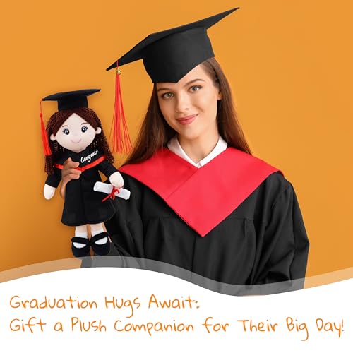 June Garden Snuggle Cuties 15" Graduation Gifts - Soft Plush Dolls with Cap and Gown - Gifts for Preschool and Kindergarten Graduation Day - Boy M - color: Graduation Boy, size: Medium