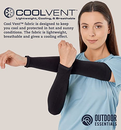 OutdoorEssentials UV Sun Sleeves for Men & Women, Cooling Arm Sleeves UPF 50+ | Golf, Tattoo Cover Up, Sun Protection - color: (6 Pairs): 2 Black, 2 Dark Gray, 2 White