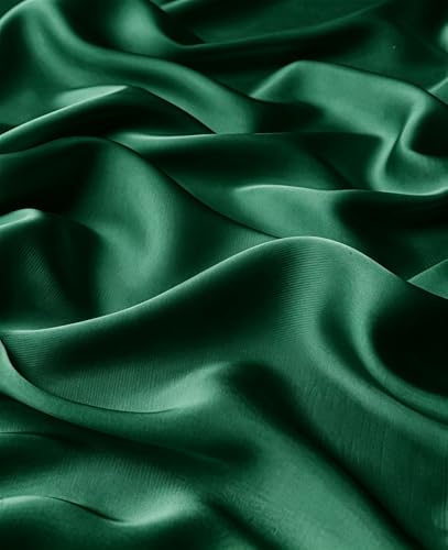 Lina & Lily Luxury Satin Hijab Head Scarf Shawl Wrap for Muslim Women Extra Long - color: Emerald Green