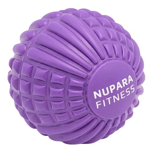 Massage Ball - Myofascial Release Ball for Recovery in Muscles, Shoulder, and Back. Trigger Point Massage and Pressure Point Therapy. (5-inch) - color: Purple