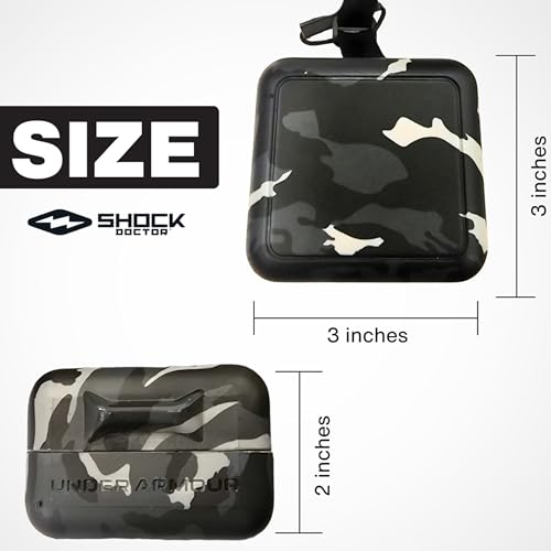 Under Armour Mouth Guard Case. Mouthguard Storage. Keep it Clean and Secure - color: Black Camo