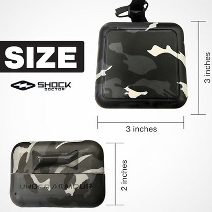 Under Armour Mouth Guard Case. Mouthguard Storage. Keep it Clean and Secure - color: Gold Chrome
