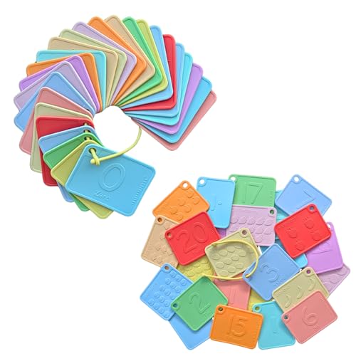 Sili123s Number Flash Cards, Non-Toxic Silicone Number Flash Cards for Toddlers 1-3, Montessori Sensory Fruits Counters Math Manipulatives Flashcards, Dishwasher Safe Baby Cards - style: Sili123s Number Flash Cards