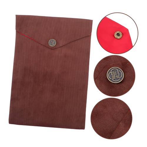 Scripture Bag Bible Cover Case Coffee Color Velvet Pouch Religious Book Organizer for Bible Study Accessories Church Use