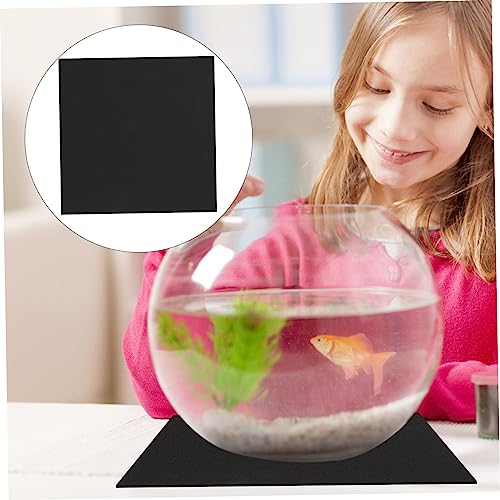 Totority 5pcs Aquarium Insulation Pad Non-Skid Shock-Absorbing Fish Tank Cushion Thickened Black Pad for Leveling and Heat Resistance Under Tank Mat