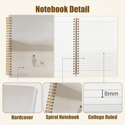 Likjad Christian Jesus and Lamb Spiral Notebook Journal 5.5x8.3, Bible Prayer Scripture Journals for Writing, Christian Jesus Gifts for Women, Bible Verse Hardcover Notebooks for Note Taking - color: Bible Prayer