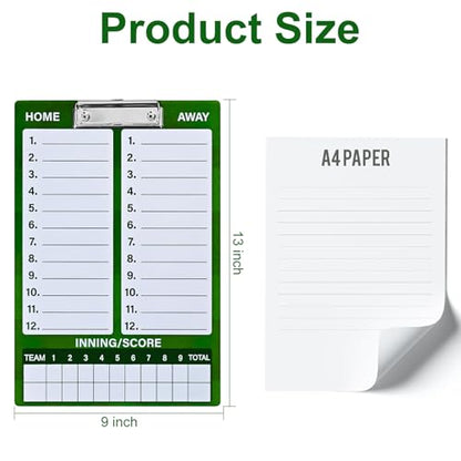 Baseball Lineup Board, Double-Sided Magnetic Coaching Clipboard | Includes dry erase marker for quick adjustments, player organization, and strategy planning during games and practices - style: BaseballBoard-Small