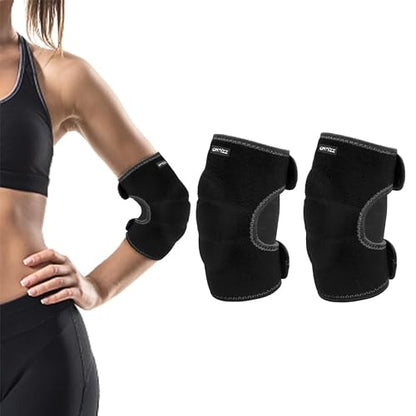 ONTYZZ Kids Elbow Pads Breathable Arm Stretchy Cotton Elbow Pads Elbow Protector for Skiing, Skating, Volleyball, Cycling Sports Safety Gear - color: Black/M