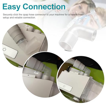 CPAP Elbow Connector, Tubing Elbow Compatible with ResMed AirSense 10, AirCurve 10, and AirStart 10, Resmed 11, 90 Degree Elbow CPAP Hose Adapter Replacement for ResMed 37394, 2 Pack