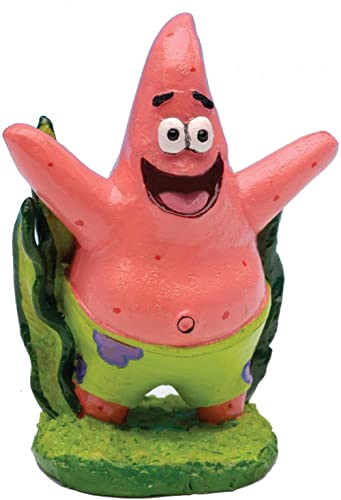 PennPlax Spongebob 7-Piece Officially Licensed Aquarium Ornament Set – Great for Saltwater and Freshwater Fish Tanks – Mini 2" Aquarium Decorations - size: Mini