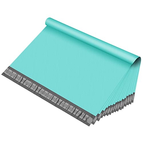 Fuxury Large Poly Mailers 24x24 Inch 50Pcs Shipping Bags for Clothing Embossed Dots Design Shipping Envelopes Waterproof Mailing Envelope Self Seal Mailers Poly Bags Durable Package Bag Teal - size: 24x24" 50pcs