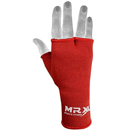 MRX Muay Thai Boxing Inner Gloves Protective Hand Wrap - color: Red, size: Small