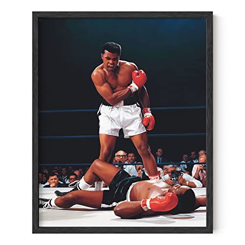 HAUS AND HUES Muhammad Ali Posters - Muhammad Ali Canvas Wall Art in Ring Boxing Prints, Sports and Gym Artwork, Black History Pictures for Wall, Sport Posters for Man Cave (Unframed 16x20) - color: Ali Ring, size: 16"L x 20"W