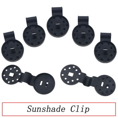 QAZXCDEW-60 Pack Shade Cloth Heavy Duty Lock Grip, Round Plastic Sun Shade Net Clip, Reusable Sun Shade Clips for Garden, Patio Awnings, Greenhouse Fabric, Windproof Anti Bird Netting Clamps