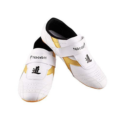 Taekwondo Shoes, Dilwe PU Leather Soft Sole Taekwondo Shoes for Taichi Gym Training (40)
