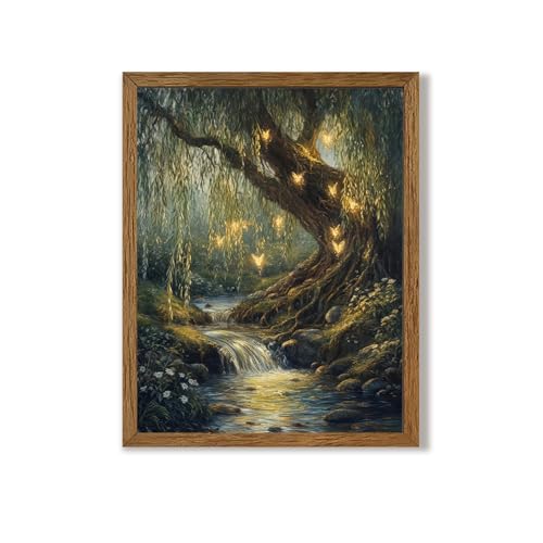 Urmoya Vintage Cottage Core Decor Fairy Forest Nature Wall Art, 8x10 in - color: Forest, size: 10"L x 8"W