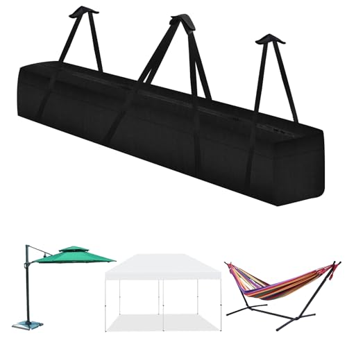 Large Tent Storage Bag Tent Pole Bag - 83''L x 12''W Heavy-Duty 600D Oxford Canopy Pole Bag with Reinforced Handles and Dual Zipper, Suitable for Various Party Tent Canopy Models