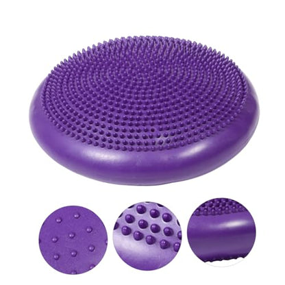 GANAZONO Thickened Inflated Wobble Cushion for Core Stability Sensory Training Pad Comfortable Balance Disc for Yoga Fitness and Exercise Versatile Kneeling Cushion for Ages