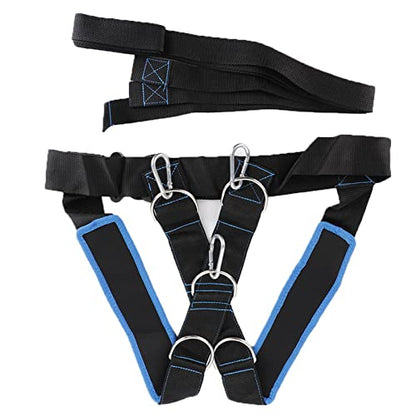 for Speed Strength Training Sled Shoulder Harness with Resistance Band - Durable Nylon Sports Equipment for Speed and Endurance Training - Adjustable with Cushioned