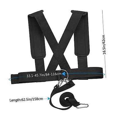 Balacoo 2pcs Sled Harness Weight-Bearing Shoulder Straps Resistance Training Belt for Strength and Speed Training Fitness Equipment for Athletes