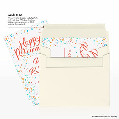 LUXPaper A2 Invitation Envelopes (4 3/8 x 5 3/4) - 70lb. Classic Crest Natural White (250 Qty.) | Perfect for Invitations, Announcements, Sending Cards, RSVP Cards | 4870-70NW-250 - color: 70lb. Classic Crest Natural White, size: 250 Qty.