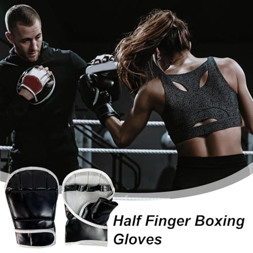 Gloves Grappling Sparring, Open Palm Grappling Gloves for Sparring, Adjustable Punching Bag for Fighting Punching Bag Workout