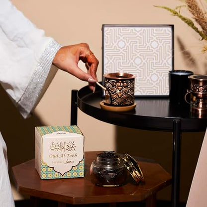 Oud Al Teeb Muattar Bakhoor by Dukhni | Fruity Oud Chips | Islamic Gifts - color: Teeb