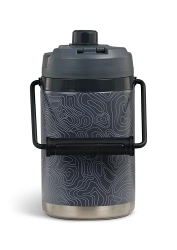 Igloo Trailmate Hybrid 54 oz Insulated Water Bottle, Large Sports Water Jug, Beverage Cooler, Carbonite - color: Carbonite