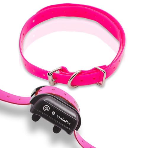 Waterproof TPU Replacement Strap for Dog Training Collar, 27.5 in - color: Pink